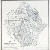 1880 Map of Colorado County Texas