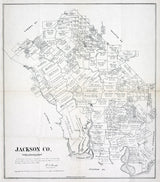 1880 Map of Jackson County Texas