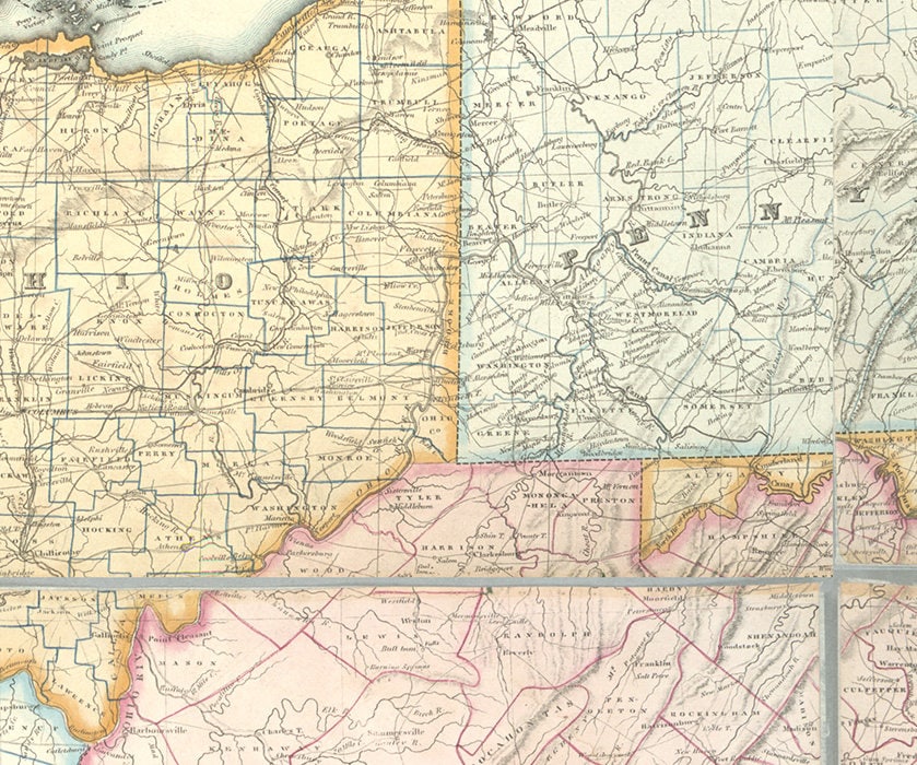 1827 Map of the United States