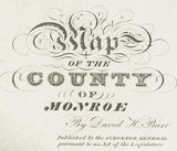 1829 Map of Monroe County New York