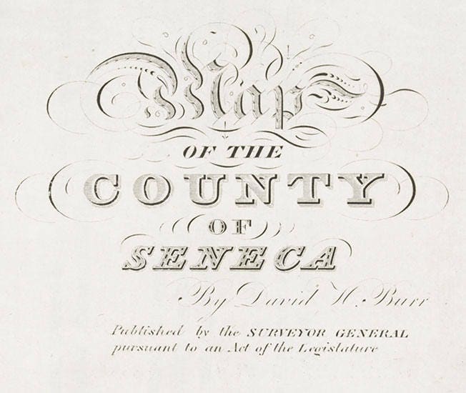 1841 Map of Seneca County New York