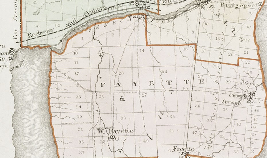 1841 Map of Seneca County New York