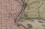 1853 Map of Niagara Falls New York and Vicinity
