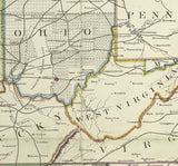 1866 Map of The United States