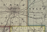 1876 Map of Genesee County New York