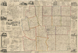 1856 Farm Line Map of Franklin County Ohio