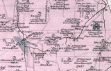 1877 Map of Perry Township Clarion County Pennsylvania Oil Wells