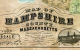 1854 Map of Hampshire County Massachusetts