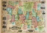 1854 Map of Hampshire County Massachusetts