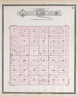 1909 Map of Blaine Township Jerauld County South Dakota