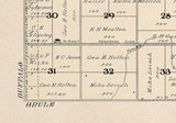 1909 Map of Logan Township Jerauld County South Dakota