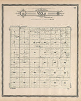 1909 Map of Viola Township Jerauld County South Dakota