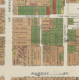 1885 Map of Chinatown in San Francisco California