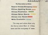 1885 Map of Chinatown in San Francisco California