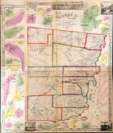 1856 Map of Clinton County New York