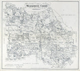 1880 Map of Montgomery County Texas