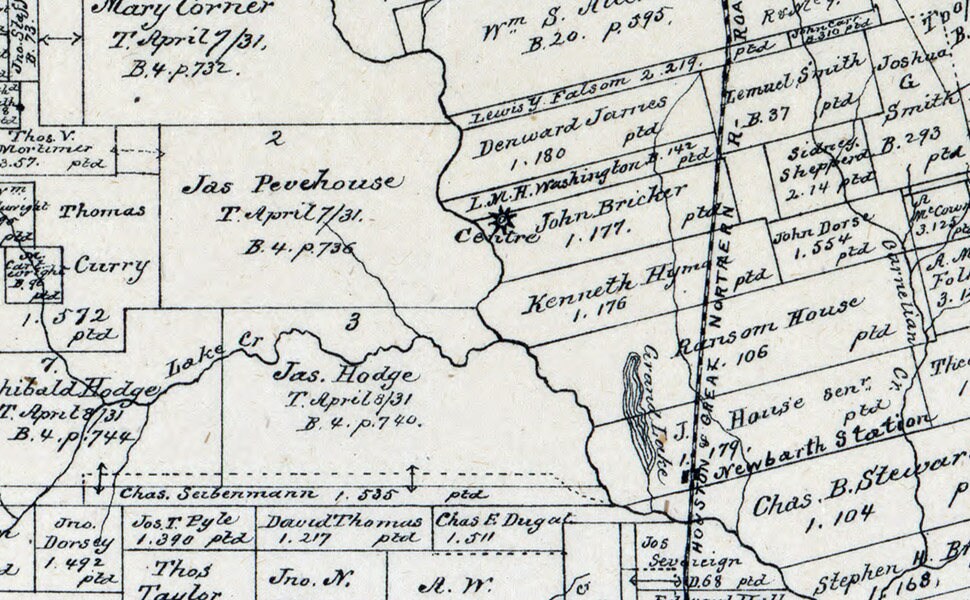 1880 Map of Montgomery County Texas