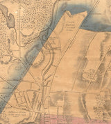 1835 Map of the city of Providence Rhode Island and North Providence