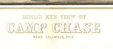 1860 Panoramic Map of Camp Chase Near Columbus Ohio