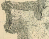 1906 Nautical Map of Narragansett Bay Rhode Island