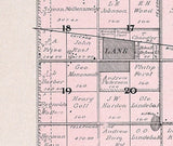 1909 Map of Franklin Township Jerauld County South Dakota