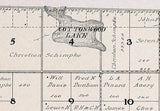 1909 Map of Harmony Township Jerauld County South Dakota