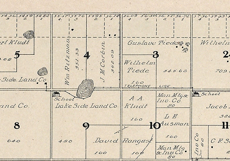 1909 Map of Marlar Township Jerauld County South Dakota