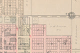 1909 Map of Wessington Springs Jerauld County South Dakota