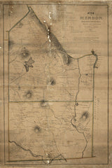 1831 Map of Mendon Massachusetts