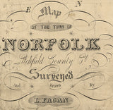 1853 Map of Norfolk Litchfield County Connecticut