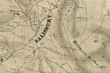 1853 Map of Salisbury Litchfield County Connecticut