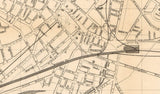 1878 Map of Worcester Worcester County Mass