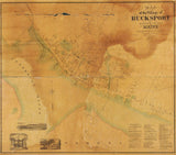 1875 Map of Bucksport Hancock County Maine