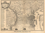 1875 Map of Philadelphia Pennsylvania