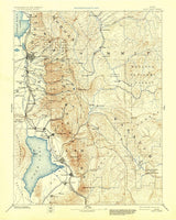 1885 Map of Salt Lake City Utah