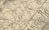 1875 Map of Shedahdoah Page and Warren County Virginia