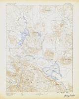 1886 Topo Map of Honey Lake California Quadrangle