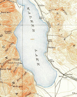 1909 Topo Map of Hawthorne Nevada Quadrangle