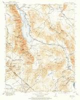 1909 Topo Map of Hawthorne Nevada Quadrangle