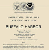 2012 Nautical Map of Buffalo Harbor New York