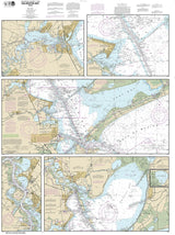 2016 Nautical Map of Galveston Bay Texas