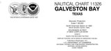 2016 Nautical Map of Galveston Bay Texas