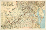 1863 Map of Virginia