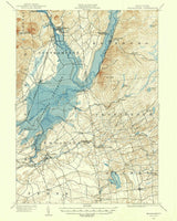 1899 Topo Map of Broadalbin New York Sacandaga Lake