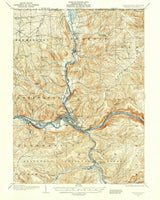1906 Topo Map of Warren Pennsylvania