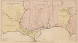 1752 Map of Louisiana Carte de la Louisiane