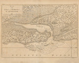 1763 Map of the town and harbour of Saint Augustine Florida