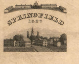 1827 Map of Springfield Massachusetts