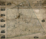 1850 Map of Attleborough Bristol County Massachusetts