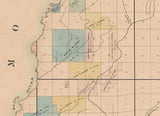 1860 Map of the Parish of Carroll Louisiana